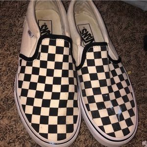 black & white checkered vans